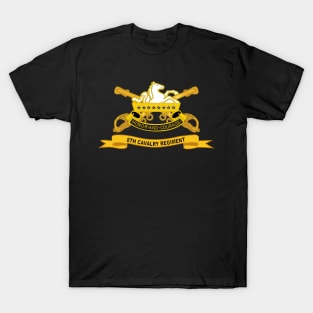 8th Cavalry Regiment w Br - Ribbon T-Shirt